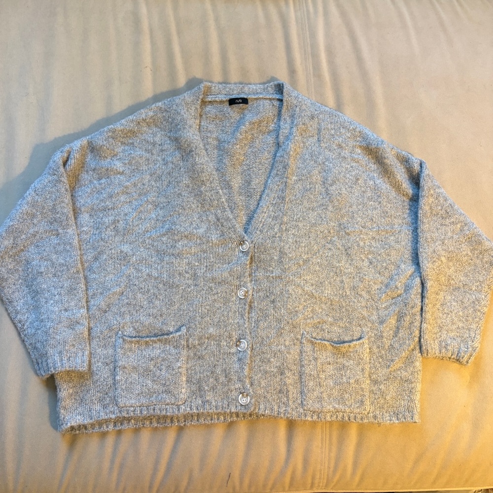 Ruti High Standards Knit Cardigan - Natural, M/L